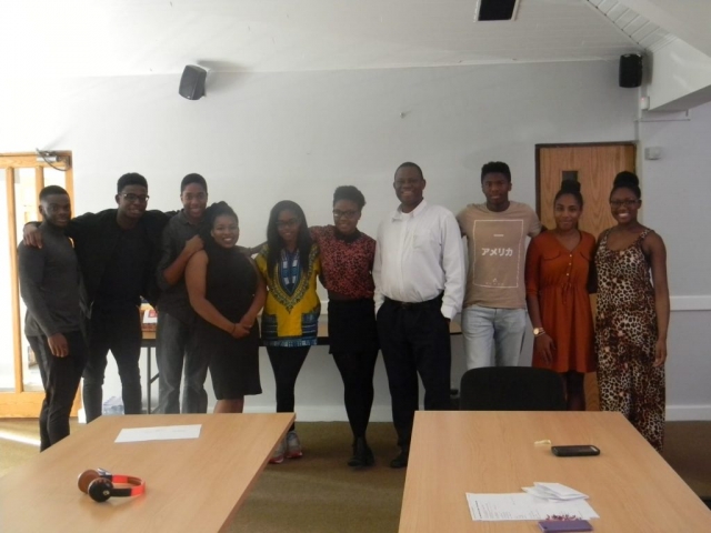 Inaugural executives of the CYO with Fr Cornelius Nwaogwugwu